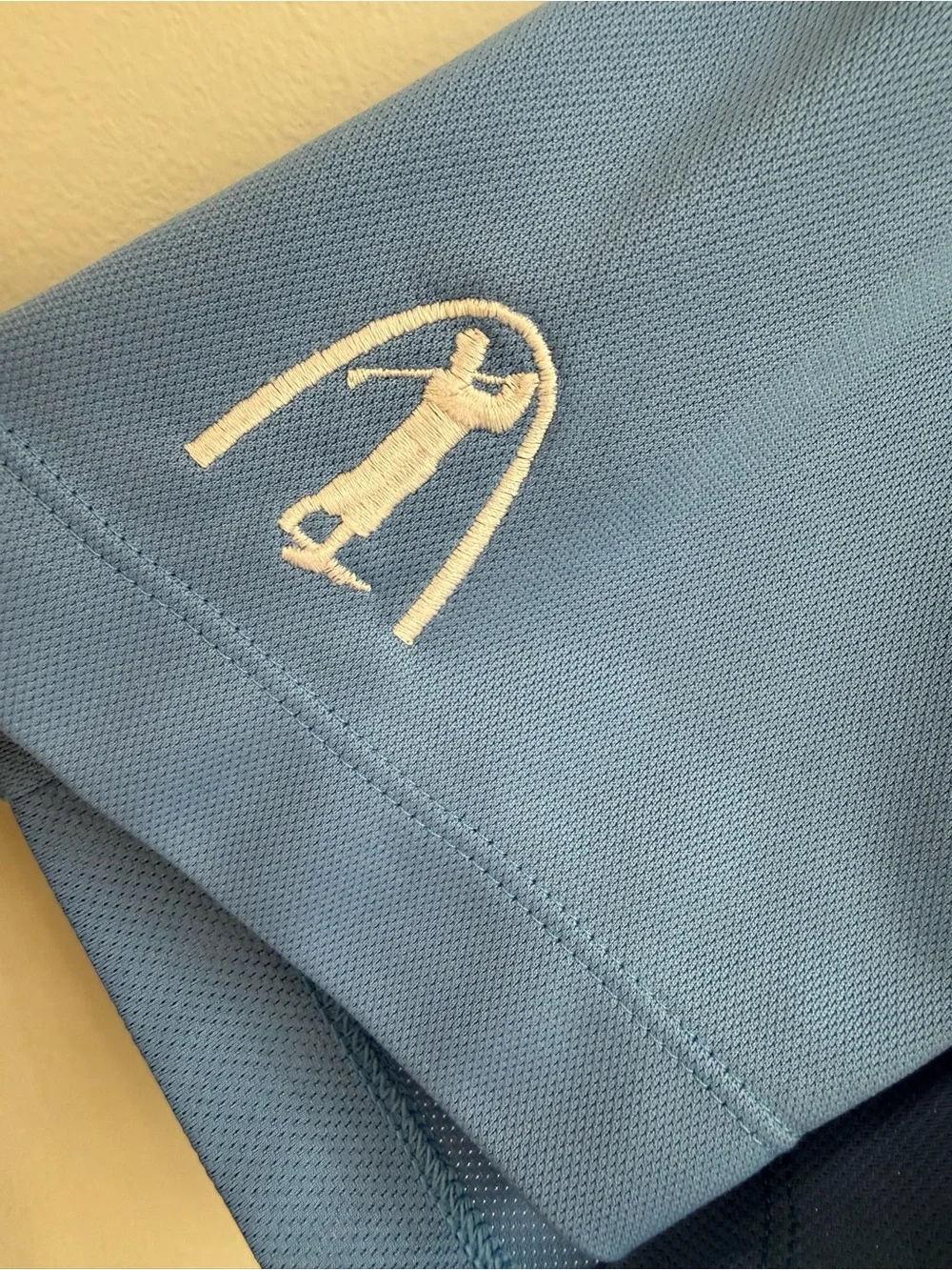 Nike Men's Golf Polo Shirt Light Blue, Short Sleeve, Size XL STL Arch On It